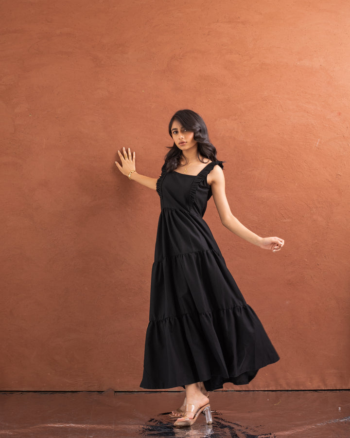 Dusk dress - Black maxi Dress