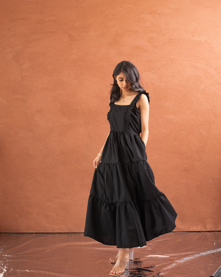 Dusk dress - Black maxi Dress